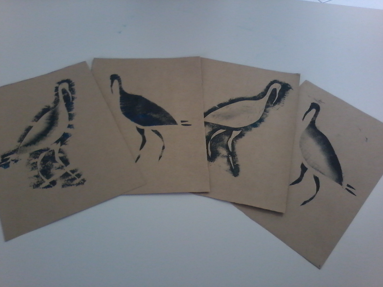 Pintura em stêncil distribuído no desfile de aniversário da cidade de Guaratuba- 2014