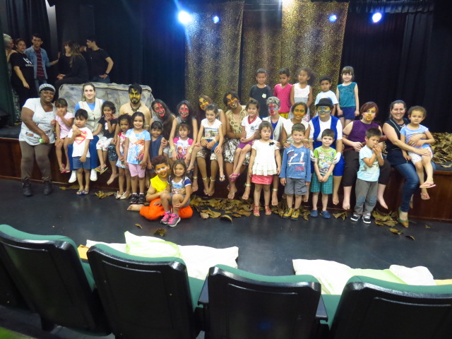 Pós Apresentação de O Rei Leão, Festival de Teatro de Pontal, 2016