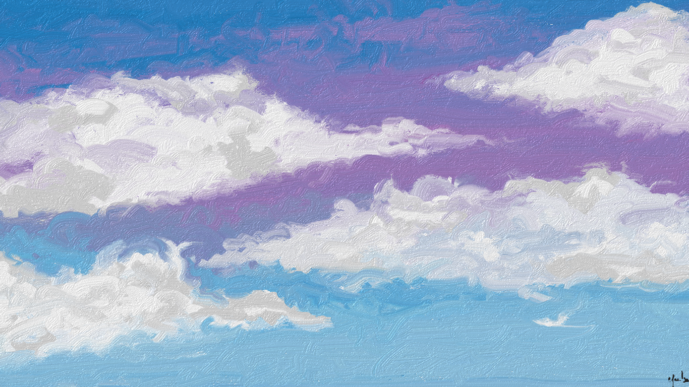 Céu, seu, eu. Pintura Digital, Fresh Paint, 2022.